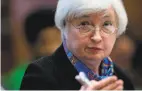  ??  ?? Fed Chairwoman Janet Yellen appears before the House Financial Services Committee, repeating her cautious forecast of a day earlier in a Senate hearing.