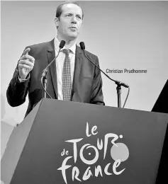  ??  ?? Christian Prudhomme