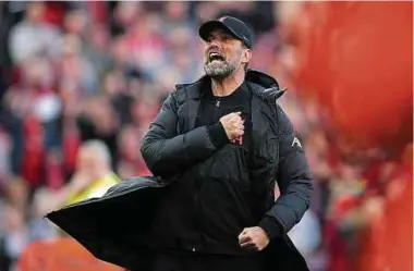 ?? Foto: AFP ?? Coach Jürgen Klopp hat in Liverpool längst Kultstatus erreicht.