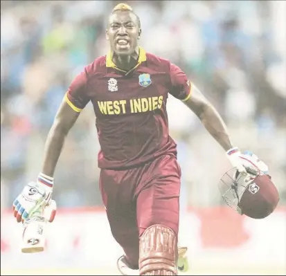  ??  ?? Trinidadia­n Dwayne Bravo feels that Jamaican Andre Russell, above, is the best T20 player at the moment.