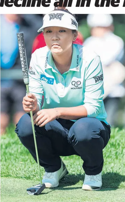  ?? Photosport.nz ?? Lydia Ko is facing a hard time on the greens but don’t bet against her bouncing back.