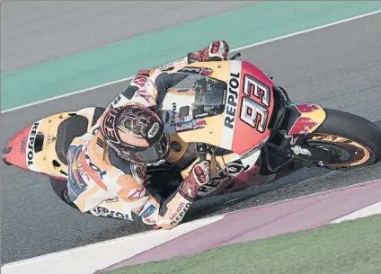  ?? FOTO: GETTY ?? Marc Márquez, en los test de pretempora­da de MotoGP realizados en Qatar, donde este fin de semana arranca el Mundial de MotoGP