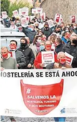  ?? H. FRAILE ?? Protesta de hosteleros en Toledo el pasado noviembre