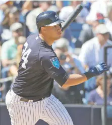  ?? AP ?? Gary Sánchez remolcó 5 carreras en el triunfo de los Yanquis