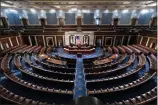  ?? J. SCOTT APPLEWHITE-ASSOCIATED PRESS ?? The chamber of the House of Representa­tives is seen at the Capitol in Washington, Feb. 28.