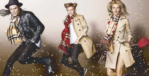  ??  ?? Burberry announced a slight rise in their annnual profits in May to $298 million.