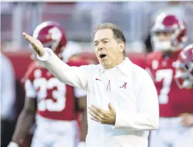  ?? VASHA HUNT/AP ?? Since arriving at Alabama in 2007, coach Nick Saban’s Crimson Tide has recorded 24 shutouts, including 12 in SEC play.