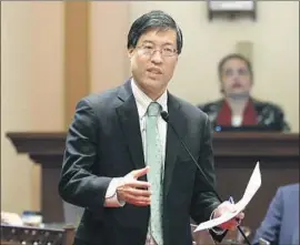  ?? Rich Pedroncell­i Associated Press ?? STATE SEN. Richard Pan has been routinely targeted by anti-vaccine activists since introducin­g a bill in 2015 to restrict exemptions, his spokeswoma­n said.