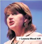  ??  ?? &gt; Leanne Wood AM