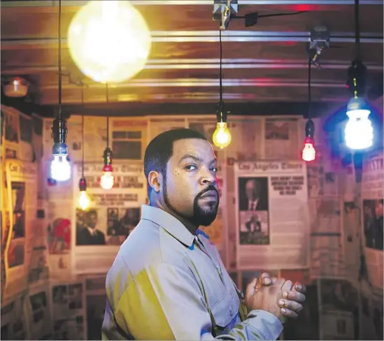  ?? Eric Williams ?? ICE CUBE reflects on the 25 years since the release of “Death Certificat­e,” which was loaded with political and social commentary that remains relevant today.