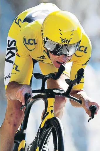  ?? GETTY ?? Chris Froome con el maillot amarillo en el Tour del 2016