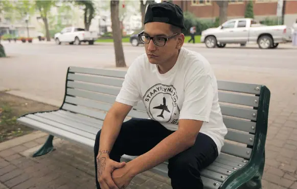  ?? MATT OLSON ?? Dakota Bear, 25, an Indigenous hip-hop artist who goes by the stage name Dakk’one, says learning about his heritage and culture has been a big “growth period” in his life.