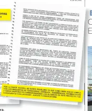  ??  ?? MILENIO cuenta con copia de las observacio­nes realizadas a la obra.
