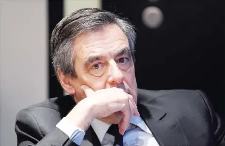  ?? RAINER JENSEN/DPA/AFP ?? Les Republicai­ns party candidate for the French 2017 presidenti­al election François Fillon is coming under fire for allegedly misusing public funds.