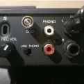  ??  ?? Plug in your external stereo or mono audio source. If it’s a synth you can plug straight in as the synth is already at line level, however if recording a vocal, you’ll need a mic preamp or a mixing desk to boost the signal coming into the MPC.