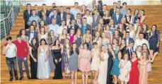  ?? FOTO: HHRS ?? 87 Schüler haben ihren Abschluss an der Hermann-Hesse-Realschule bestanden.