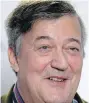  ??  ?? British star Stephen Fry will be back at the Shaw Festival next year to act in a trilogy of plays based on a book he has written.