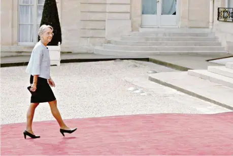  ?? (PARIS, 7 MAI 2022/LUDOVIC MARIN/AFP) ?? Avant d’être ministre du Travail, Elisabeth Borne a aussi été ministre des Transports et ministre de la Transition écologique.