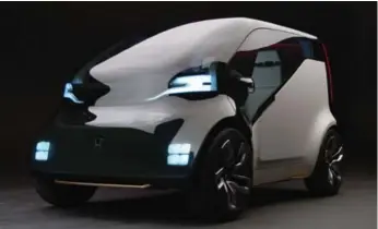  ?? HONDA ?? The Honda NeuV is an electric automated mini-vehicle concept equipped with an artificial intelligen­ce.