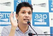  ?? FILE PHOTO/NAVEEN SHARMA ?? AAP spokespers­on Saurabh Bhardwaj said that Union Minister Harsh Vardhan had cleared the EIA for the project