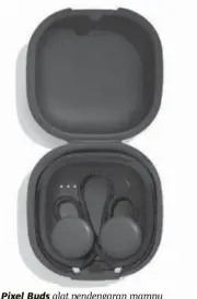  ??  ?? Pixel Buds alat pendengara­n mam u menterjema­h perbualan berlainan bahasa.