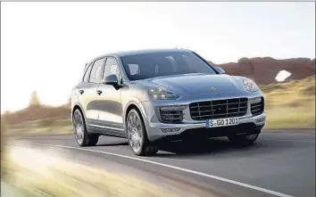  ?? Porsche Cars North America ?? THE 2017 Porsche Cayenne Turbo S is a grand traveling vehicle that combines sports car specificat­ions with sport utility vehicle looks. It sits high and wide and drives more like a small truck than a large car.