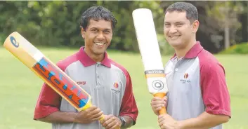  ?? ?? RIGHT: Cairns cricketers Brett Smith (l) and Todd Dodson in 2006. They were named in the Queensland Indigenous team to play in the national Indigenous championsh­ips. Picture: Romy Siegmann