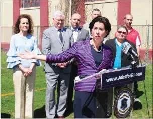  ?? File photo ?? Gov. Gina Raimondo will serve as president-elect Joe Biden’s commerce secretary.