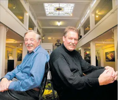  ?? PHOTO / FILE ?? David Fine, left, and Graham Linwood at the Hastings Community Arts Centre.