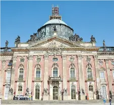  ??  ?? The massive New Palace is the showpiece of the many palaces within Potsdam’s vast royal park.