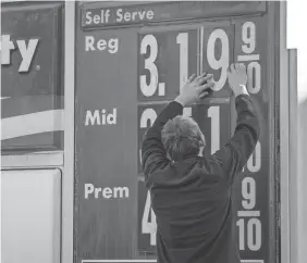  ?? JACK GRUBER/USA TODAY ?? Beyond demand, experts also point to declining oil costs. Prices at the pump are highly dependent on crude oil, which is the main ingredient in gasoline.