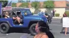  ?? SUBMITTED ?? A screen grab shows a Jeep running into a demonstrat­or at a Black Lives Matter protest in Visalia, Calif., on May 30. No charges were filed.