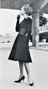  ??  ?? Model wearing Los Angeles in Dior’s Haute Couture 1961 show