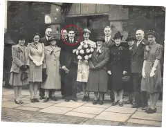  ??  ?? Ann is trying to track down the birth mother of Henry Lawrence, her cousin’s father, shown here at his wedding