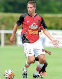  ?? PHOTO: PHOTOSPORT ?? Canterbury United veteran Dan Terris hasn’t featured this season due to a pesky heel injury.