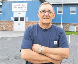  ?? SHARON MONTGOMERY-DUPE/CAPE BRETON POST ?? Robert Bradbury, president of the Glace Bay Seniors and Pensioners Club, stands outside the club on Upper North Street. Bradbury said the club wants to increase its membership and will host an open house on Tuesday from 2-4 p.m.