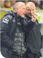  ??  ?? John Hughes and Brian Rice during their time working together at Inverness Caledonian Thistle