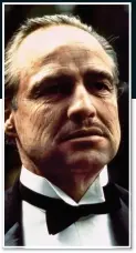  ??  ?? ICONIC: Marlon Brando as Vito Corleone in 1972’s The Godfather