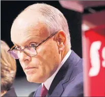  ?? CP FILE ?? Brian Porter, president and CEO of Scotiabank, waits to address the company’s annual meeting in Calgary, April 12, 2016.