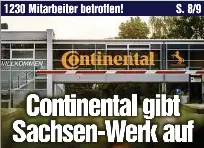 Continental Gibt Sachsen Werk Auf Pressreader