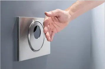  ??  ?? With health and safety on everyone’s minds this year, Geberit believes it is time for touchless technology in the bathroom