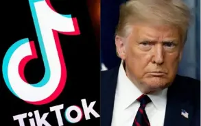  ?? AFP ?? El presidente Donald Trump dio un ultimátum a Tiktok, que podría quedar fuera de operación en Estados Unidos.