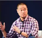  ?? Frederic J. Brown /AFP / Getty Images / TNS ?? Tony Hsieh, CEO of Zappos, during an October 2015 interview in Laguna Beach, California.