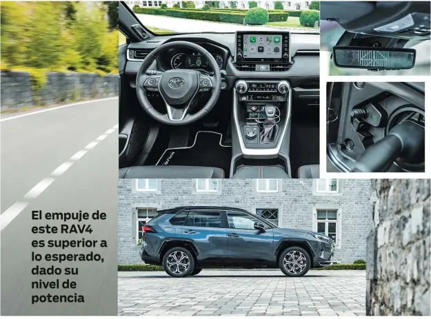  ??  ?? El RAV4 Plug- in dispone de llantas de 18” en el acabado Advance, y de 19” en el superior Style Plus.