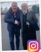 ?? ?? Ally McCoist posted a picture with Celtic legend Danny McGrain