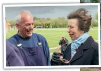  ??  ?? Paul Walkinshaw shares a joke with the Princess Royal after driving No. 1 Paul on the Royal Train operated by the LCLR during her visit to the line and the Skegness Water Leisure Park in 2017. SKEGNESS WATER LEISURE PARK