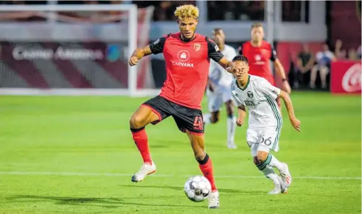  ?? PHOTO / PHOENIX RISING FC ?? Whanganui internatio­nal James Musa has returned to the Phoenix Rising FC fold in the US, after two seasons away.