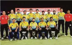  ?? Courtesy: Organisers ?? Chargers Cricket Club, one of the new teams to reach the semi-finals of the Umm Al Quwain Ramadan Twenty20 Bash tournament.