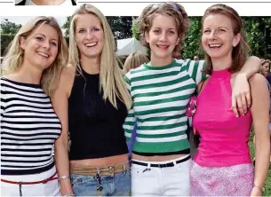  ??  ?? Gender agenda: (from left) Ladies Kinvara, Maria, Candida and Willa