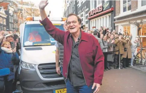  ?? // AFP ?? Quentin Tarantino, el pasado día 3 en Ámsterdam, una de las paradas de su gira europea